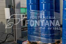 pallettizzazione fusti in ferro tappo e tappino